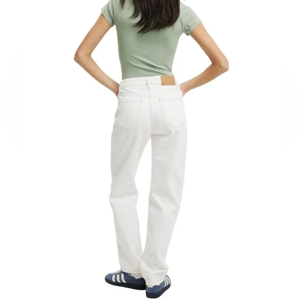 Cotton On Original Straight Mom jeans Vintage White Size 10